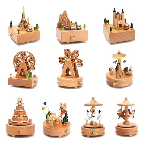 Wood Music Boxes 